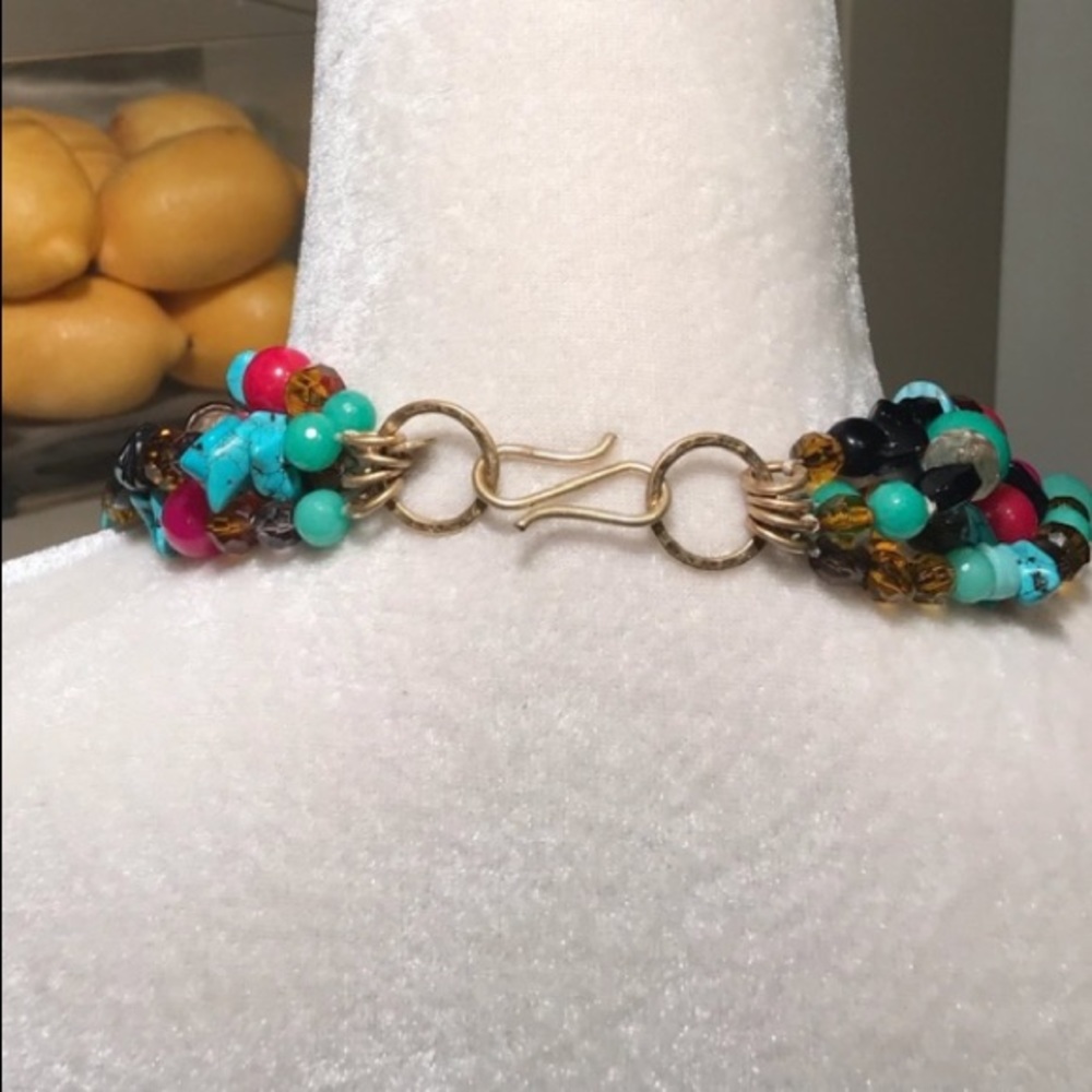 Stella & Dot | Stunning Retired Hand-beaded Versatile 'Carnival' Necklace - Picture 8 of 16